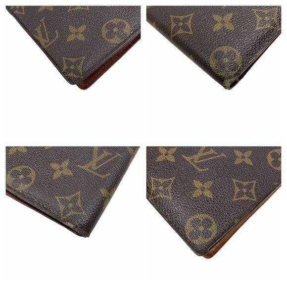 Authentic Louis Vuitton Wallet Porte Monaie Brown Monogram LV Vintage - Picture 3 of 10